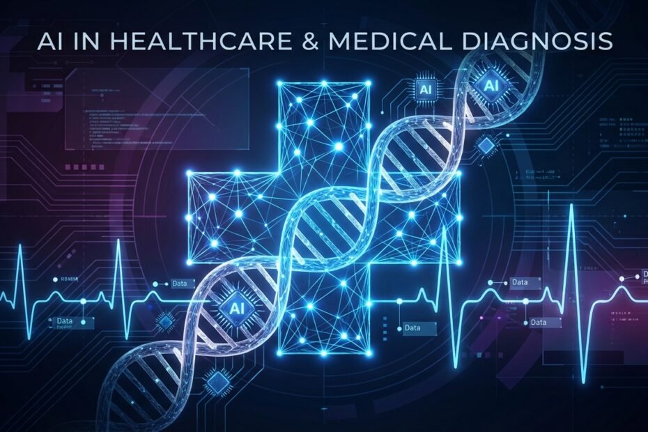 Cover image for AI in healthcare machine learning revolutionizing diagnosis article