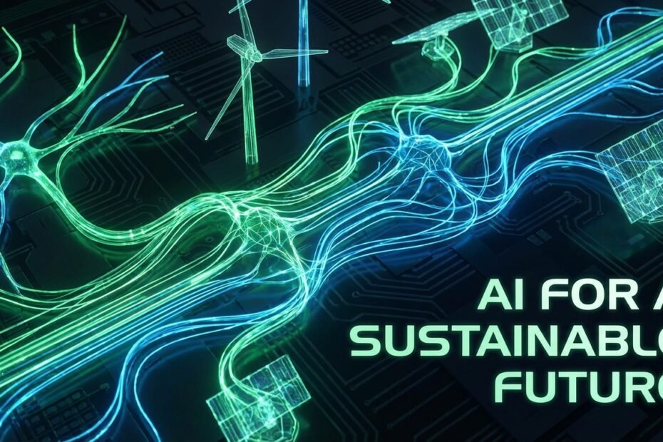 Cover image for AI sustainable energy and green technology article